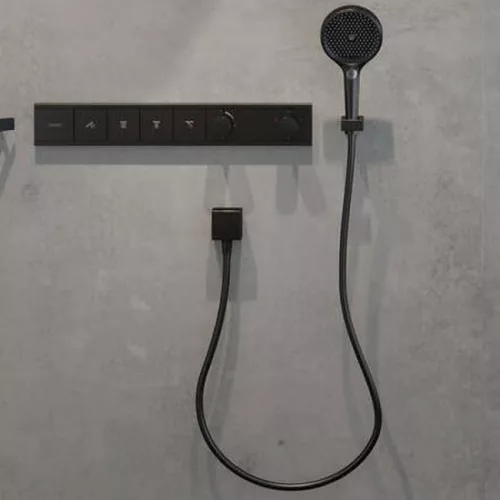 Hansgrohe FixFit Square gégecső csatlakozás fekete HG-26455670