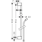Hansgrohe Croma Unica zuhanyrúd gégecsővel 26504000