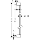 Hansgrohe Croma Unica zuhanyrúd 90 cm króm 26506000
