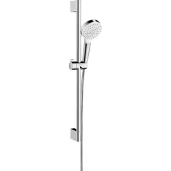 Hansgrohe Crometta 100 1jet EcoSmart zuhanyszett 65 cm rúd króm fehér 26535400 rajza