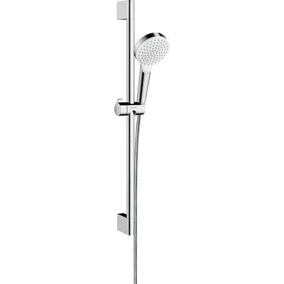 Hansgrohe Crometta 100 1jet EcoSmart zuhanyszett 65 cm rúd króm fehér 26535400 rajza