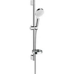 Hansgrohe Crometta Vario szappantartós zuhanyszett 65 cm rúd króm fehér 26553400 rajza