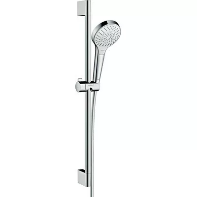 Hansgrohe Croma Select S Multi zuhanyszett zuhanyrúddal 65 cm fehér króm 26560400 rajza