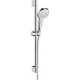 Hansgrohe Croma Select S EcoSmart zuhanyszett zuhanyrúddal 65 cm fehér króm 26563400 rajza