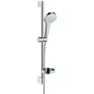 Hansgrohe Croma Select S zuhanyszett zuhanyrúddal 65 cm króm fehér 26566400 rajza