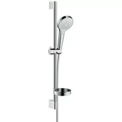 Hansgrohe Croma Select S zuhanyszett zuhanyrúddal 65 cm króm fehér 26566400 rajza