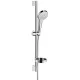 Hansgrohe Croma Select S zuhanyszett zuhanyrúddal 65 cm króm fehér 26566400 rajza
