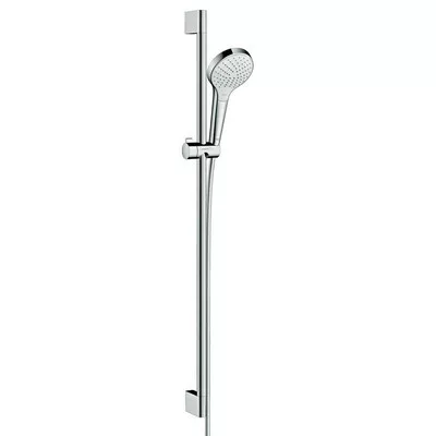 Hansgrohe Croma Select S zuhanyszett zuhanyrúddal 90 cm króm fehér 26572400 rajza