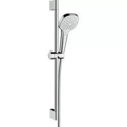 Hansgrohe Croma Select E zuhanyszett zuhanyrúddal 65 cm fehér króm 26582400 rajza