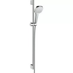 Hansgrohe Croma Select E Multi zuhanyszett zuhanyrúddal 90 cm fehér króm 26590400 rajza