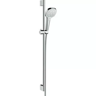 Hansgrohe Croma Select E Multi zuhanyszett zuhanyrúddal 90 cm fehér króm 26590400 rajza