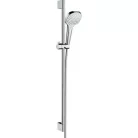 Hansgrohe Croma Select E Multi EcoSmart zuhanyszett zuhanyrúddal 90 cm fehér króm 26591400 rajza