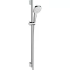 Hansgrohe Croma Select E zuhanyszett 1jet zuhanyrúddal 90 cm fehér króm 26594400 rajza