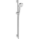 Hansgrohe Croma Select E zuhanyszett 1jet zuhanyrúddal 90 cm fehér króm 26594400 rajza