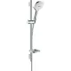 Hansgrohe Raindance Select E zuhanyszett 65 cm zuhanyrúddal fehér króm HG-26620400 rajza