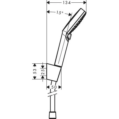 Hansgrohe Crometta Vario zuhanyszett 160 cm króm fehér 26692400