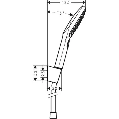 Hansgrohe Raindance Select E zuhanszett 125 cm gégecsővel HG-26700000