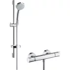 Hansgrohe Croma 100 Ecostat EcoSmart termosztátos zuhanyrendszer komplett 27032000 rajza