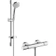 Hansgrohe Croma 100 Ecostat EcoSmart termosztátos zuhanyrendszer komplett 27032000 rajza