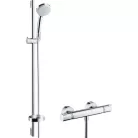 Hansgrohe Croma 100 Ecostat  EcoSmart termosztátos zuhanyrendszer komplett 27033000 rajza