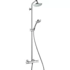 Hansgrohe Croma 1jet Showerpipe termosztátos zuhanyrendszer komplett 27135000 rajza