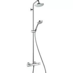 Hansgrohe Croma 1jet Showerpipe termosztátos zuhanyrendszer komplett 27135000 rajza