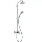 Hansgrohe Croma 100 1jet Showerpipe zuhanyrendszer komplett 27154000 rajza