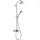 Hansgrohe Croma 100 1jet Showerpipe zuhanyrendszer komplett 27154000 rajza