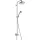 Hansgrohe Croma Showerpipe 220 1jet Reno zuhanyszett 27224000 rajza