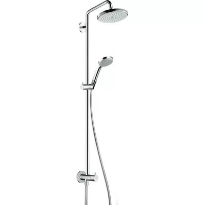 Hansgrohe Croma Showerpipe 220 1jet Reno zuhanyszett 27224000 rajza