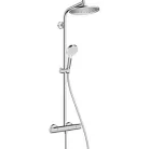 Hansgrohe Crometta S Showerpipe 240 1jet Eco termosztátos zuhanyrendszer króm 27268000 rajza