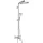 Hansgrohe Crometta S Showerpipe 240 1jet zuhanyrendszer króm 27269000 rajza