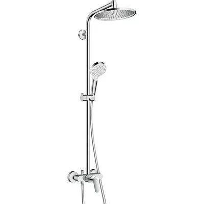 Hansgrohe Crometta S Showerpipe 240 1jet zuhanyrendszer króm 27269000 rajza