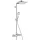 Hansgrohe Crometta E Showerpipe 240 1jet termosztátos zuhanyrendszer króm 27281000 rajza