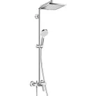hansgrohe Crometta E Showerpipe 240 zuhanyrendszer króm 27284000 rajza