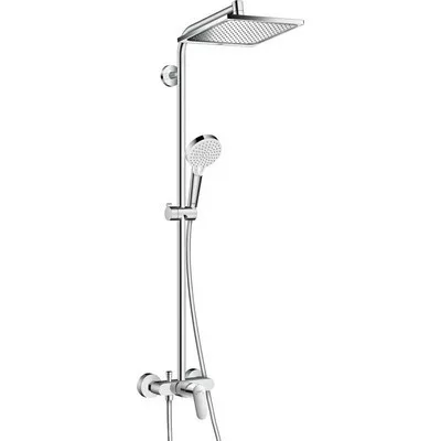 hansgrohe Crometta E Showerpipe 240 zuhanyrendszer króm 27284000 rajza