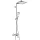 hansgrohe Crometta E Showerpipe 240 zuhanyrendszer króm 27284000 rajza