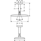 Hansgrohe Raindance E 240 AIR 1jet fejzuhany 100 mm mennyezeti csatlakozóval
