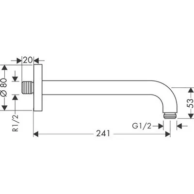 Hansgrohe zuhanykar 24,1 cm fejzuhanyhoz HG-27409000
