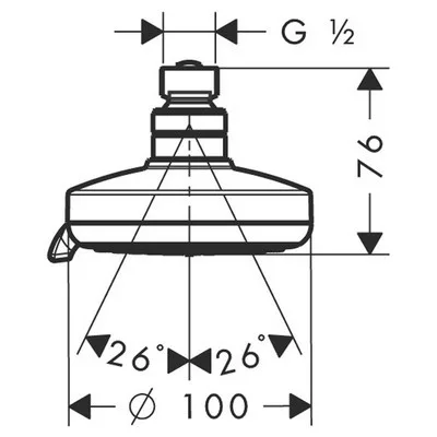 Hansgrohe Croma 100 Multi fejzuhany 27443000