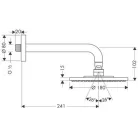 Hansgrohe Raindance S 180 tányér fejzuhany 241 mm zuhanykarrall
