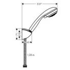 Hansgrohe Crometta 85 Vario 125 cm zuhanyszett króm 27558000