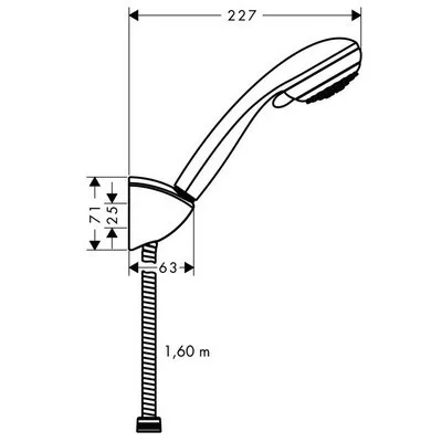 Hansgrohe Crometta 85 Vario 160 cm zuhanyszett króm 27559000