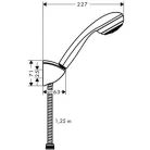 Hansgrohe Crometta 85 Mono zuhanyszett 125 cm króm 27576000