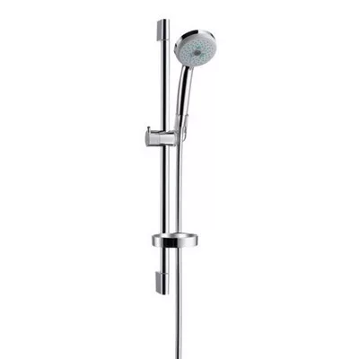 Hansgrohe Croma 100 Multi 3jet zuhanyszett fali rúddal 65 cm 27775000 műszaki rajz