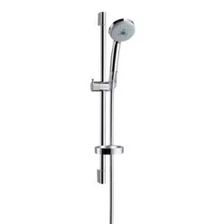 Hansgrohe Croma 100 Vario Eco zuhanyszett fali rúddal 65 cm 27776000 műszaki rajz