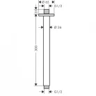 Hansgrohe Vernis Blend mennyezeti csatlakozó 30 cm HG-27805000