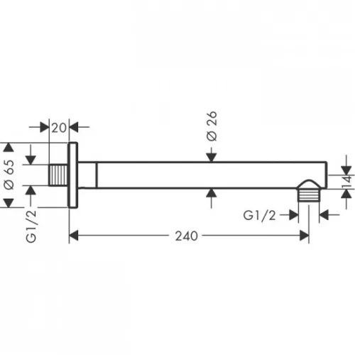 Hansgrohe Vernis Blend zuhanykar 24 cm HG-27809000
