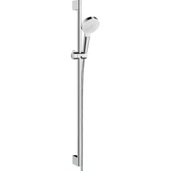 Hansgrohe Crometta Ecostat termosztátos zuhanyrendszer 90 cm rúd fehér króm 27813400 rajza