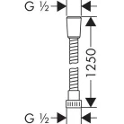 Hansgrohe Metaflex 125 cm zuhany gégecső 28262000
